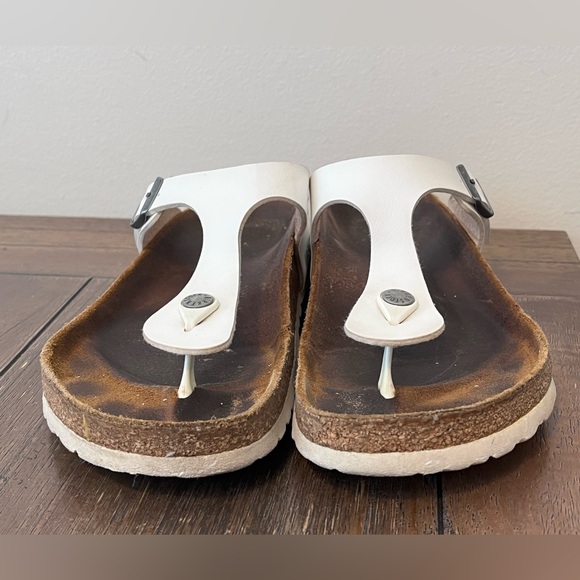 Birkenstock Gizeh White Sandals size 40 Women’s size 9 - Picture 2 of 9